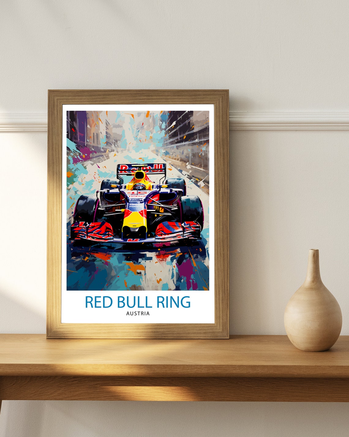 Spielberg Race Track Print Motorsport Decor Spielberg Poster Racing Art Spielberg Wall Art Gift For Racing Fans Spielberg Home Decor - Image 3