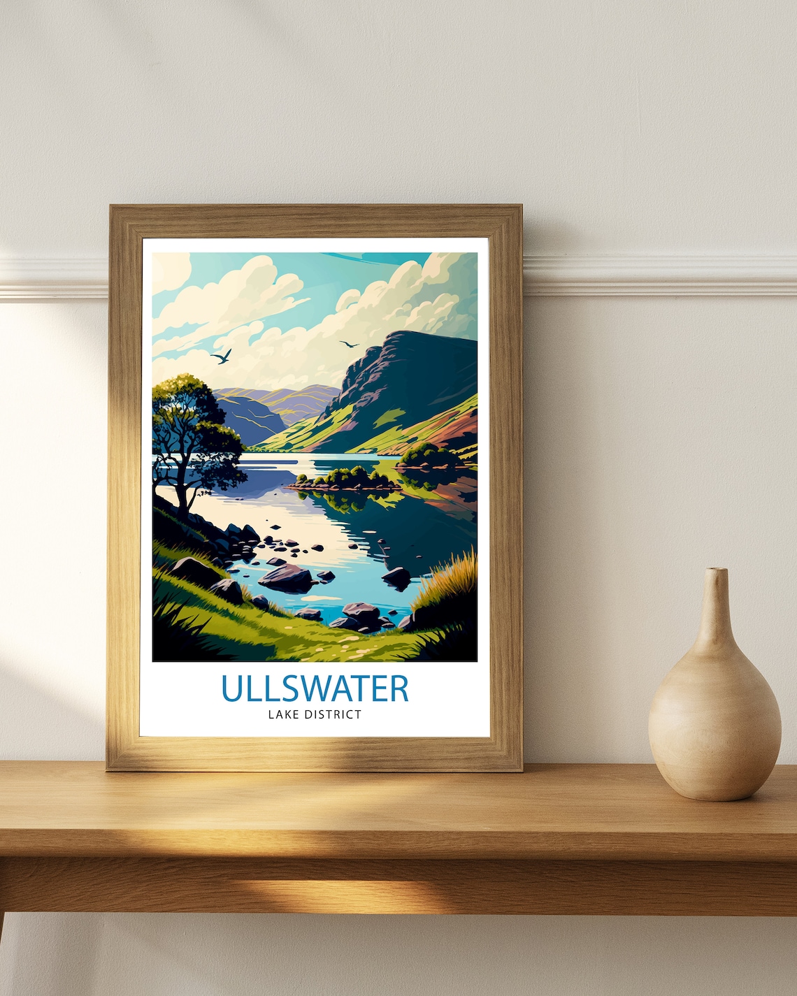 Ullswater Lake District Travel Poster, Home Decor - Image 2