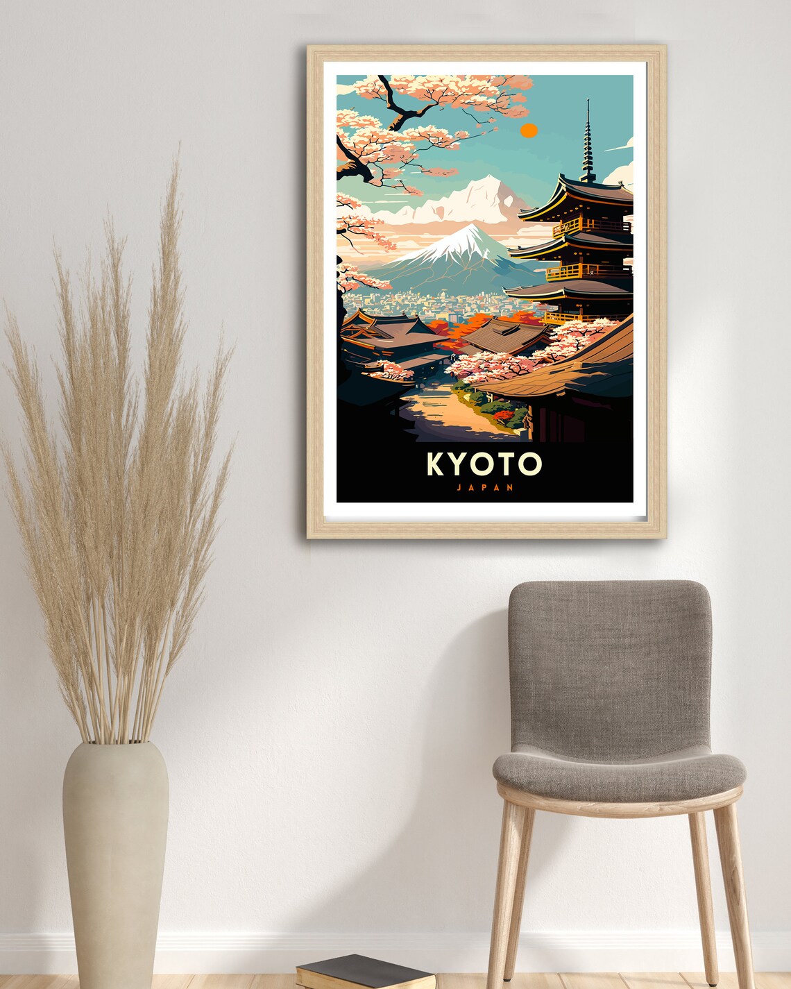 Kyoto Japan Travel Poster, Japan Wall Decor - Image 3