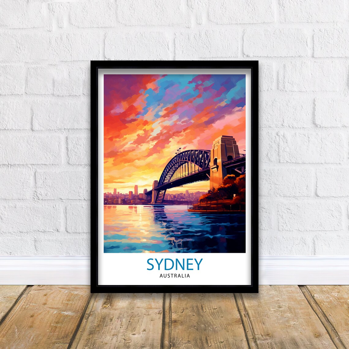 Sydney Australia Travel Poster, Home Decor Print