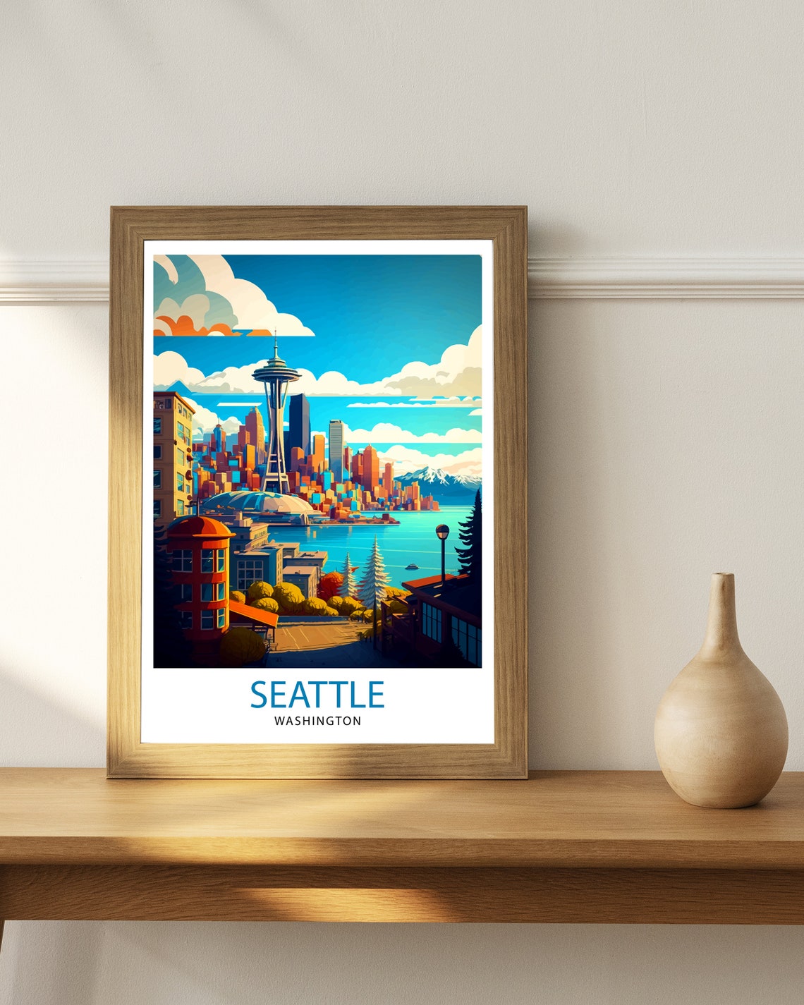 Seattle Skyline Wall Art Print - Image 2