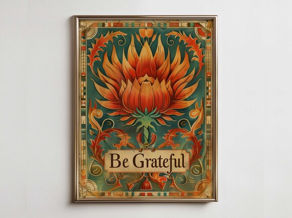 Colorful Thanksgiving Art Vintage Maximalist Home Decor Farmhouse Wall Rustic French Country Cozy Cottage Core