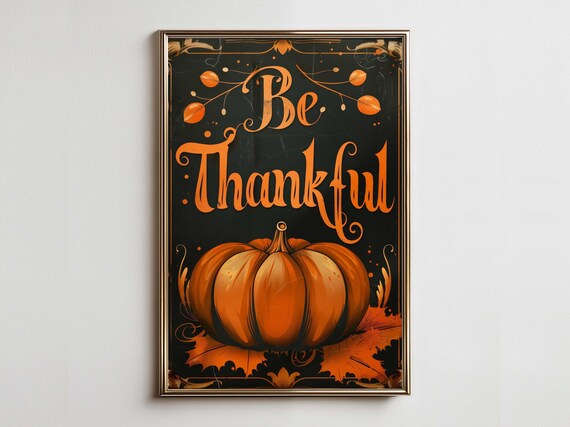 Colorful Thanksgiving Art Vintage Maximalist Home Decor Farmhouse Wall Rustic French Country Cozy Cottage Core