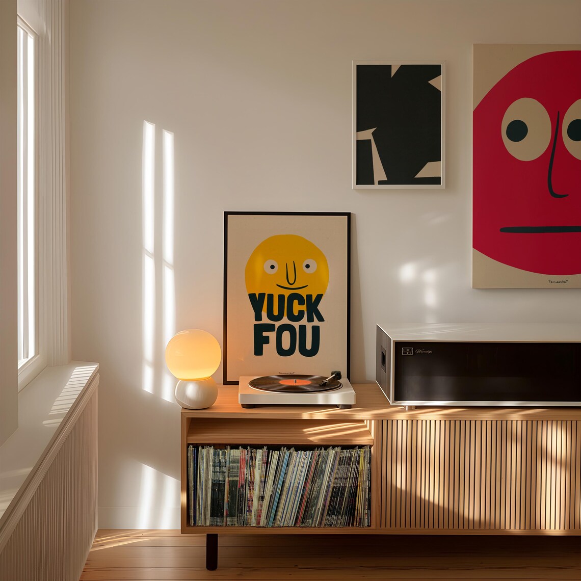 Yuck Fou Funny Quote Retro Wall Art Print - Image 2