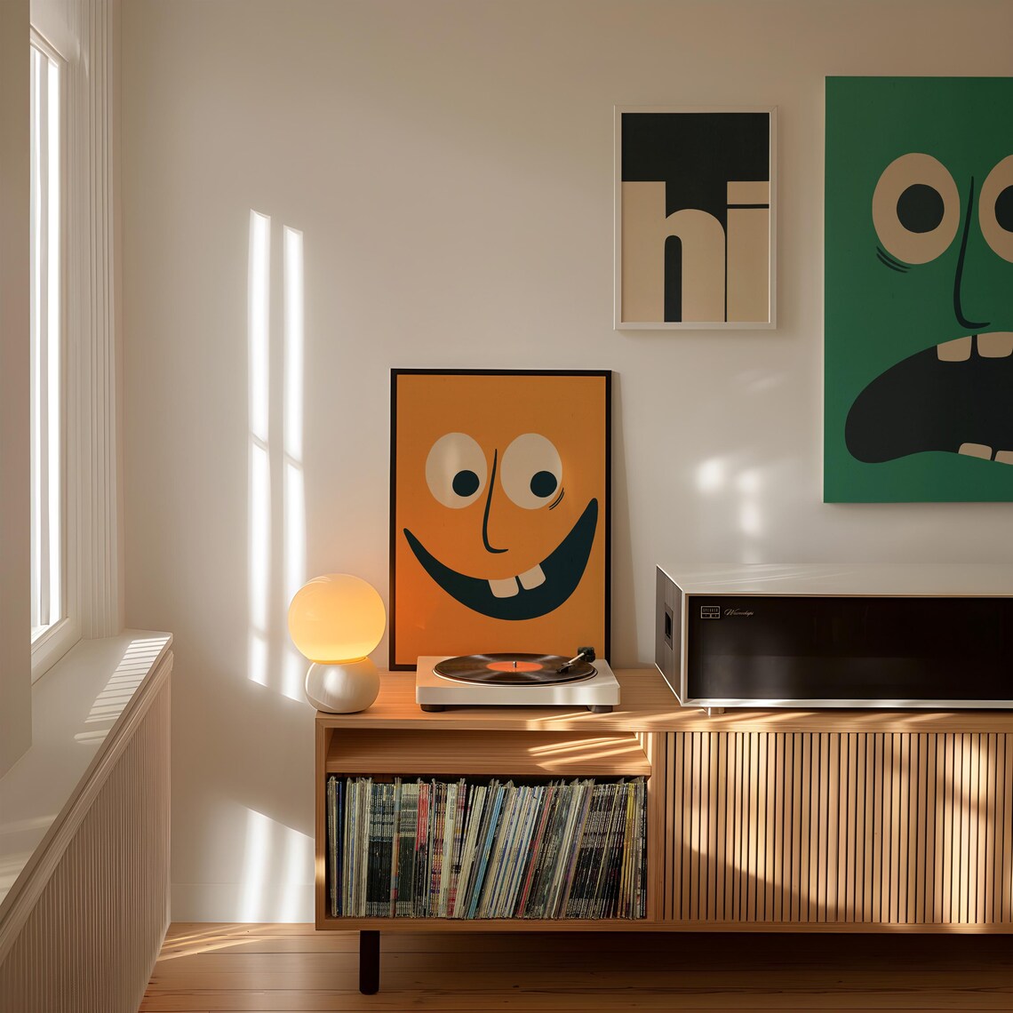 Funky Face Poster, Uplifting Inspirational Retro - Image 3