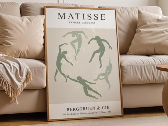 Henri Matisse The Dance Fine Art Print Iconic Fauvist Modern Wall Minimalist Elegant Home Decor