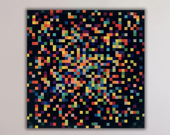 Spectrum Colors Collage, Poster Print