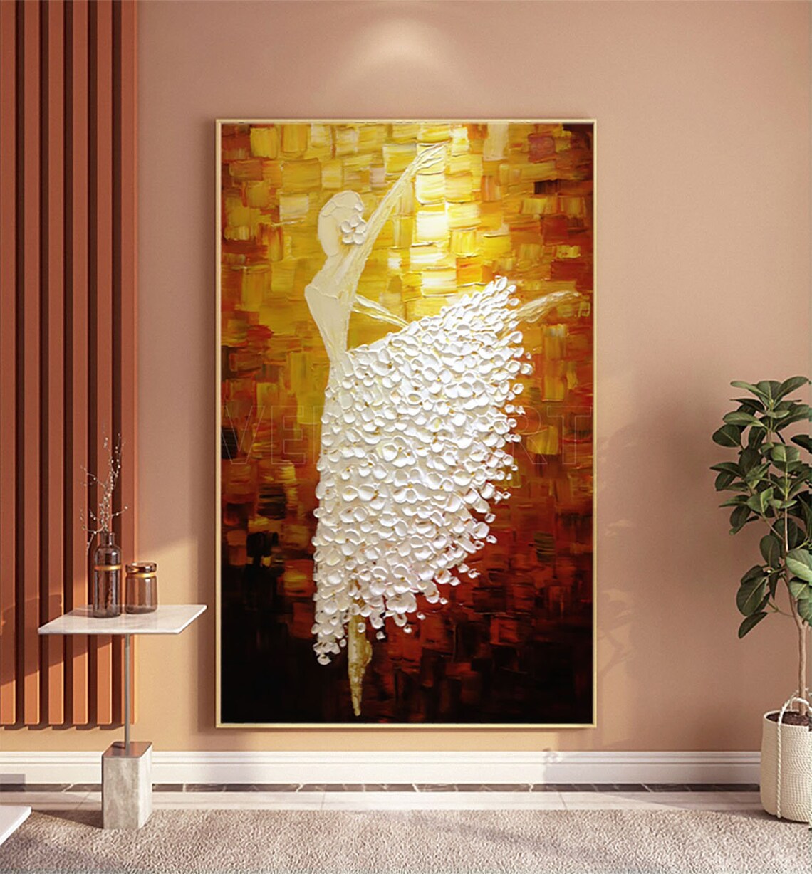 Ballerina Oil Painting, Modern Ballet Wall Art Print - Image 4