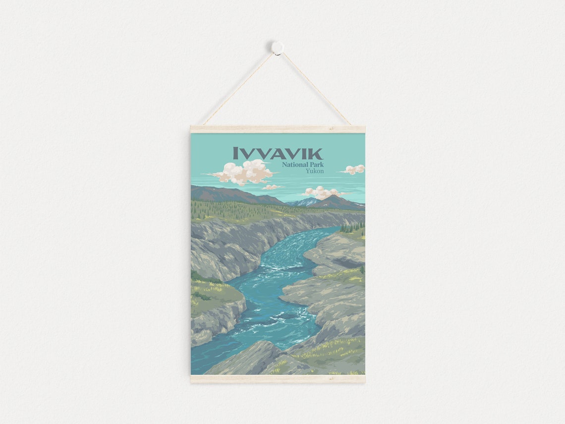 Ivvavik National Park Yukon Firth River Rapids Canyon Travel Poster - Image 4