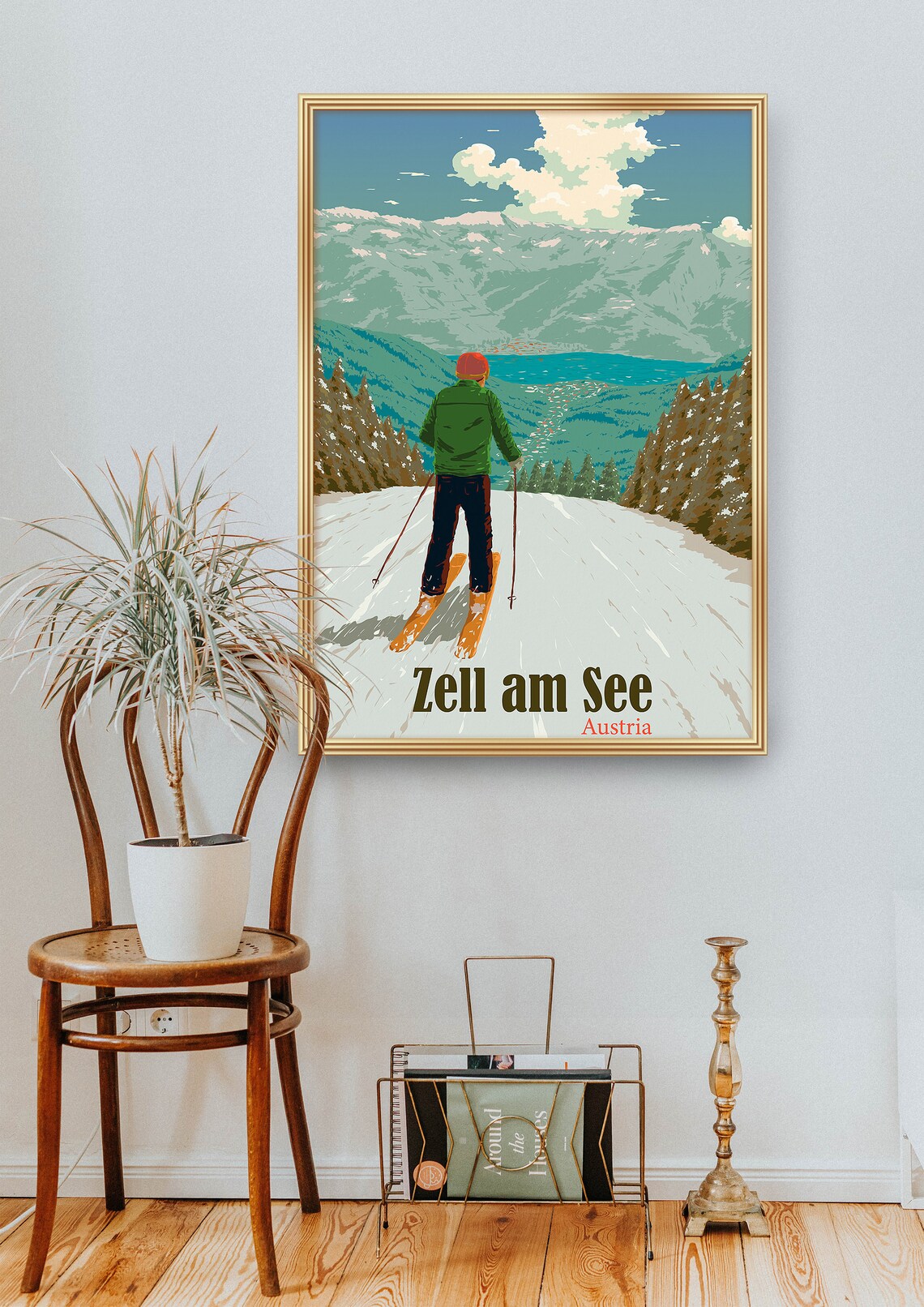 Zell Am See Kaprun Austria Ski Resort Poster Print - Image 2