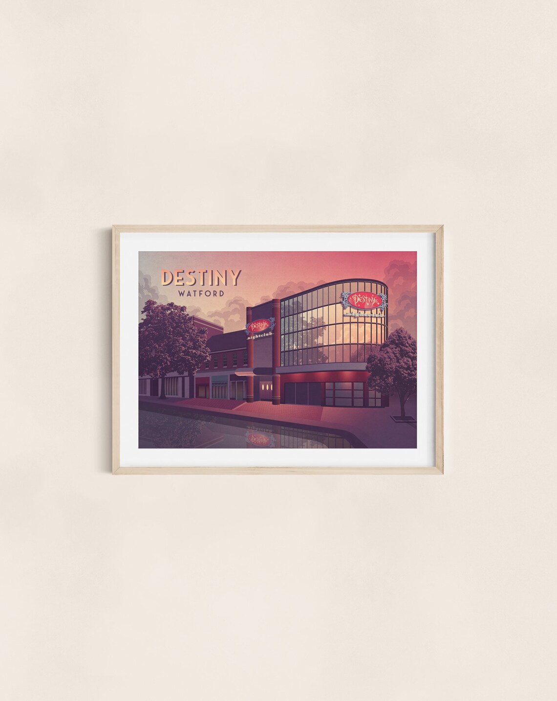 Destiny Nightclub Dusk Vintage Watford Music Venue Building Poster - Image 3