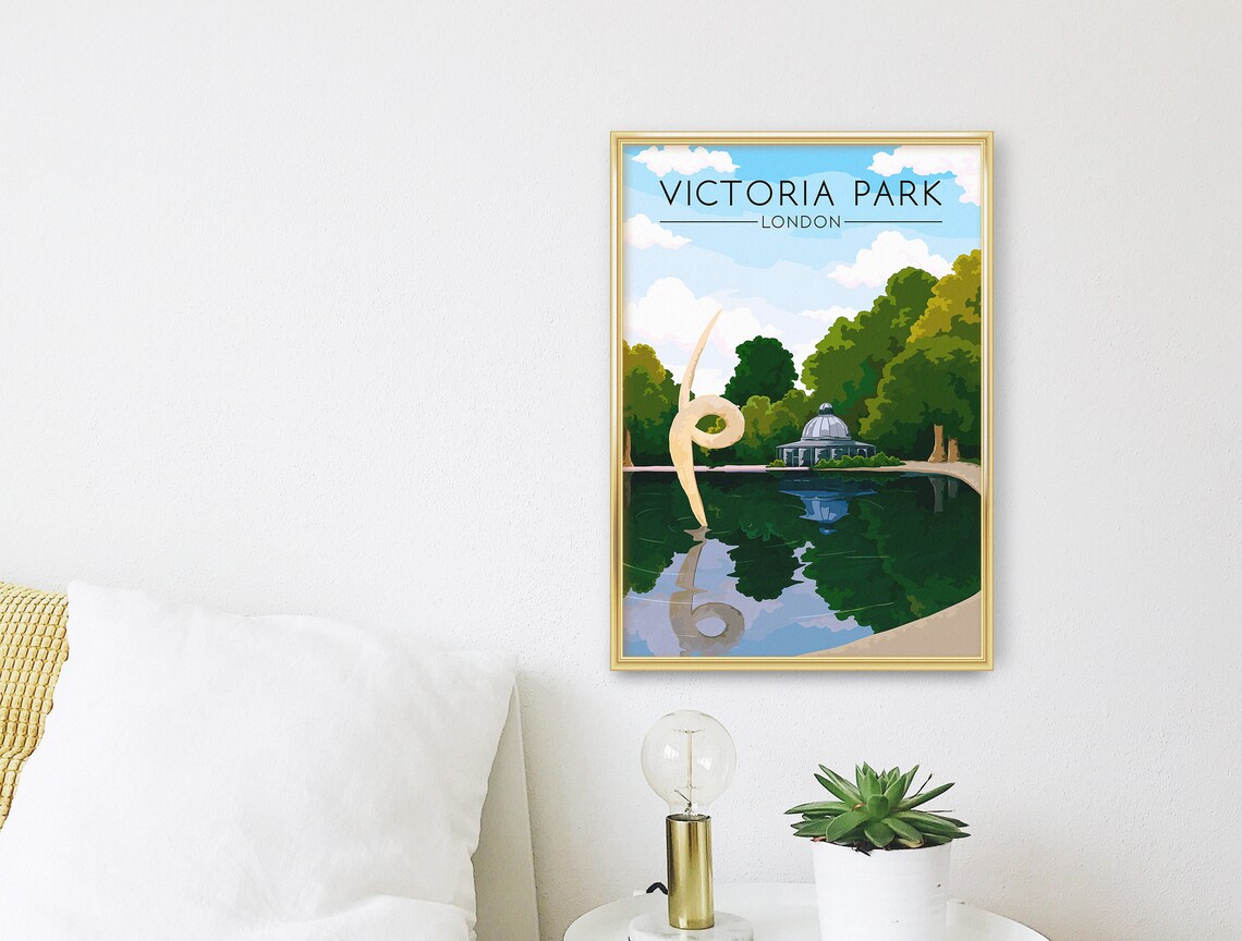 Victoria Park Poster, East London Travel Poster - Image 3