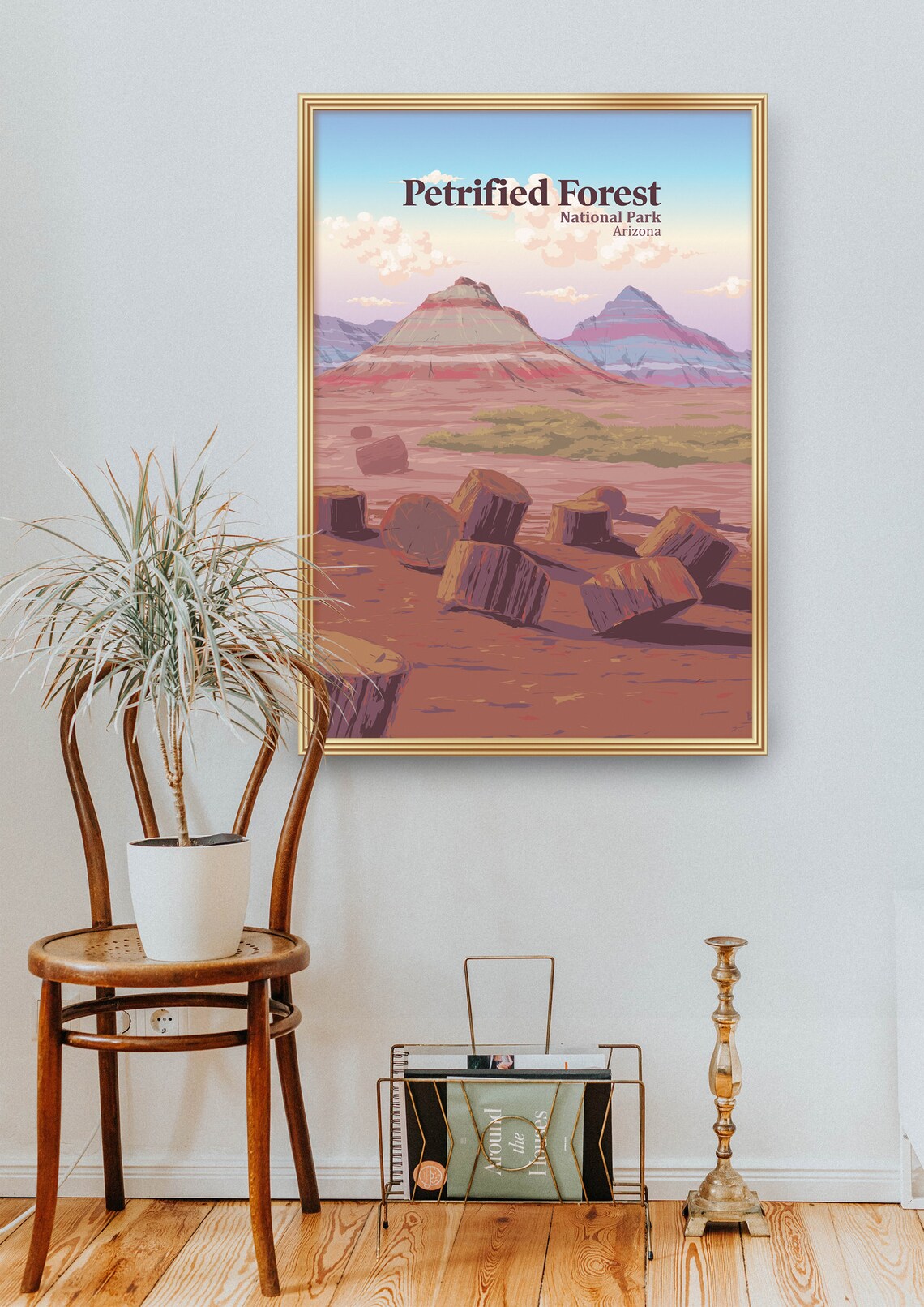 Petrified Forest National Park Arizona Painted Desert Logs Poster - Image 2
