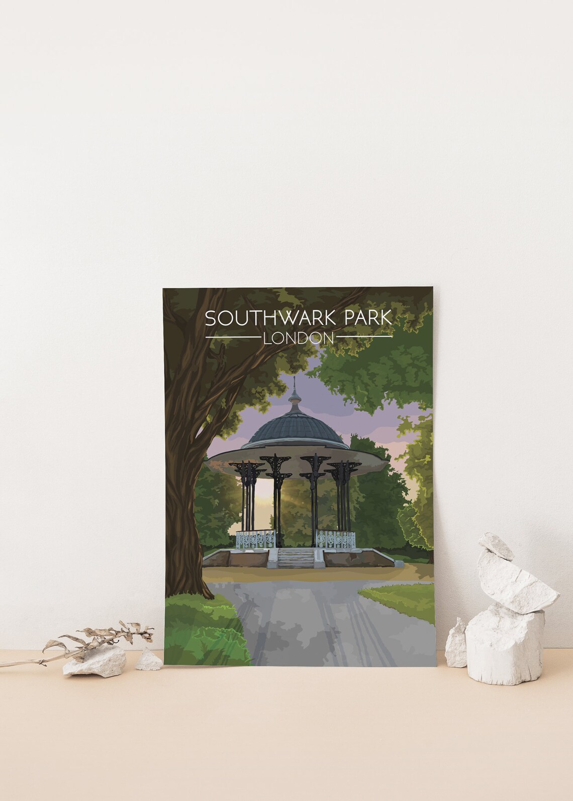 Southwark Park London Travel Poster, Bermondsey - Image 4