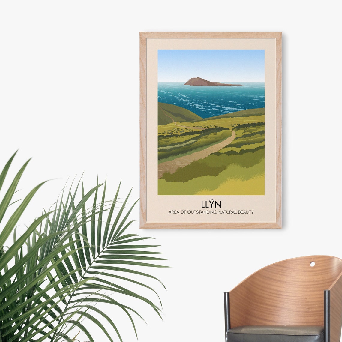 Llyn Peninsula Coastal Path and Bardsey Island View Travel Poster - Image 3