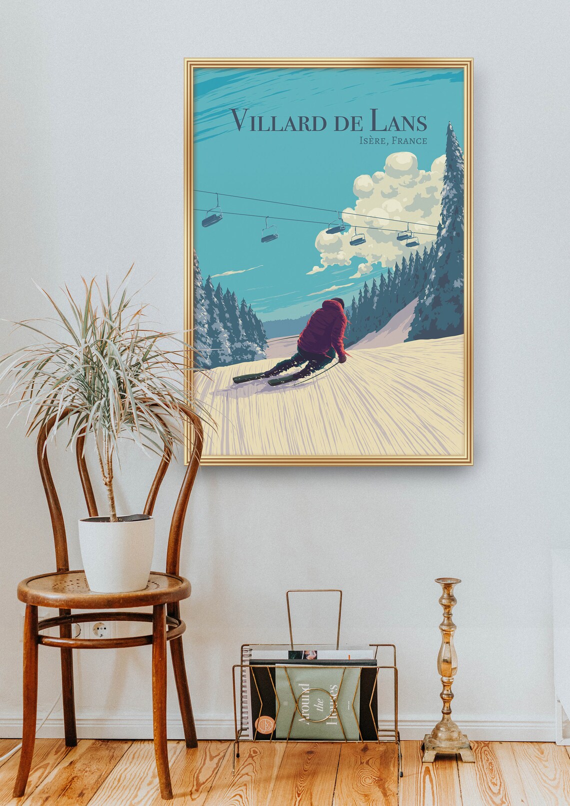 Villard De Lans Vintage Travel Poster, French Alps - Image 2