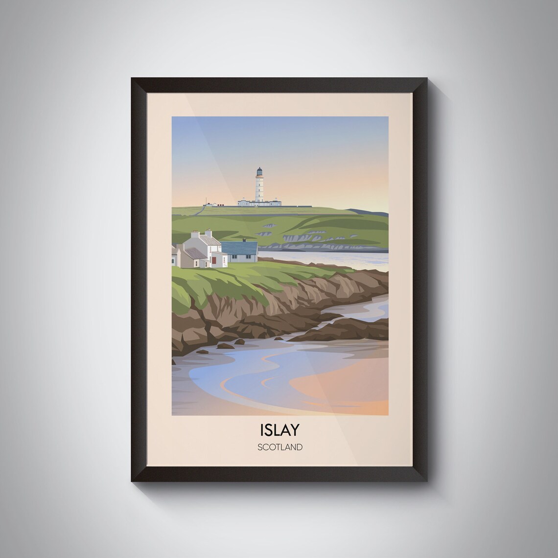 Islay Scotland Vintage Travel Poster, Inner Hebrides