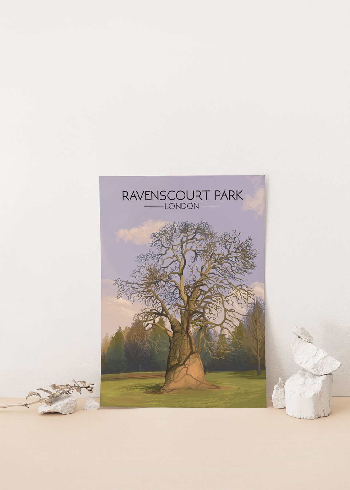 Ravenscourt Park London Vintage Travel Poster - Image 4