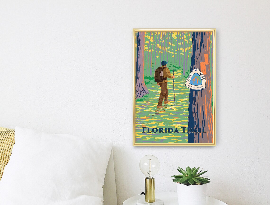 Florida Trail Travel Poster, National Scenic Trail - Image 3