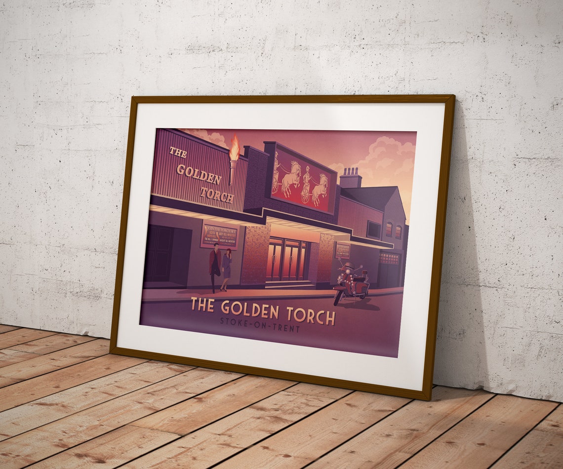 The Golden Torch Poster Northern Soul Stoke On Trent The Torch Tunstall Mod Vintage Travel Print Wigan Casino Twisted Wheel Motown - Image 3