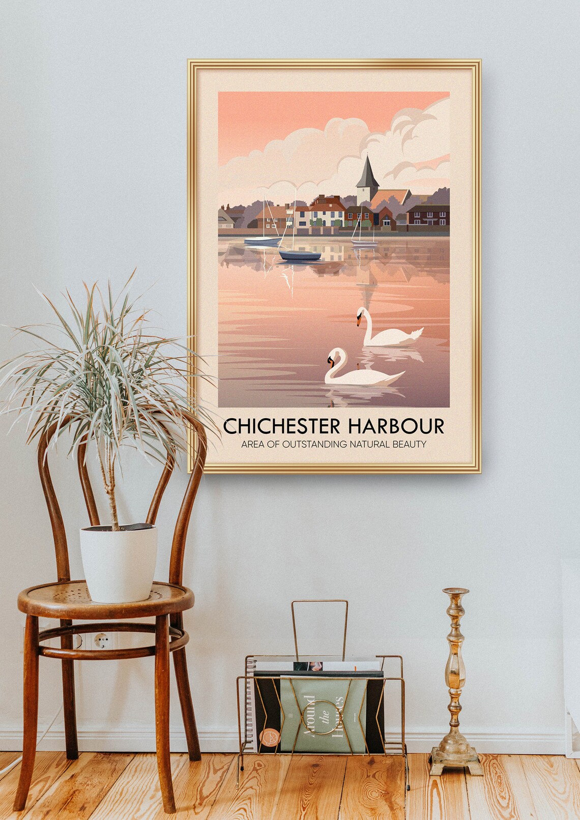 Chichester Harbour AONB Vintage Travel Poster - Image 2