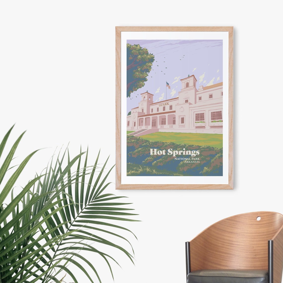 Hot Springs National Park Arkansas Historic Ozark Bathhouse Poster - Image 3