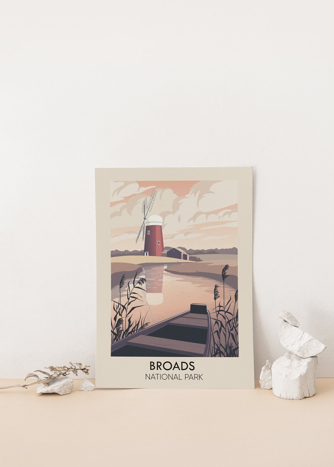 Broads National Park Vintage Travel Poster, Norfolk - Image 4