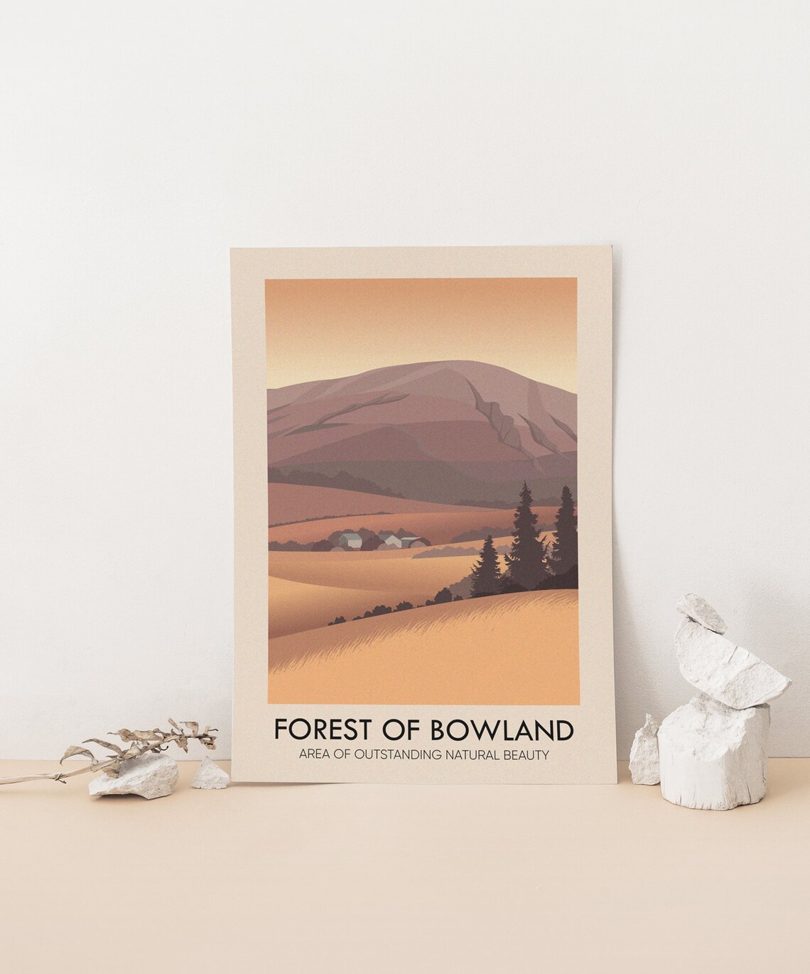 Forest Of Bowland AONB Vintage Travel Poster - Image 4