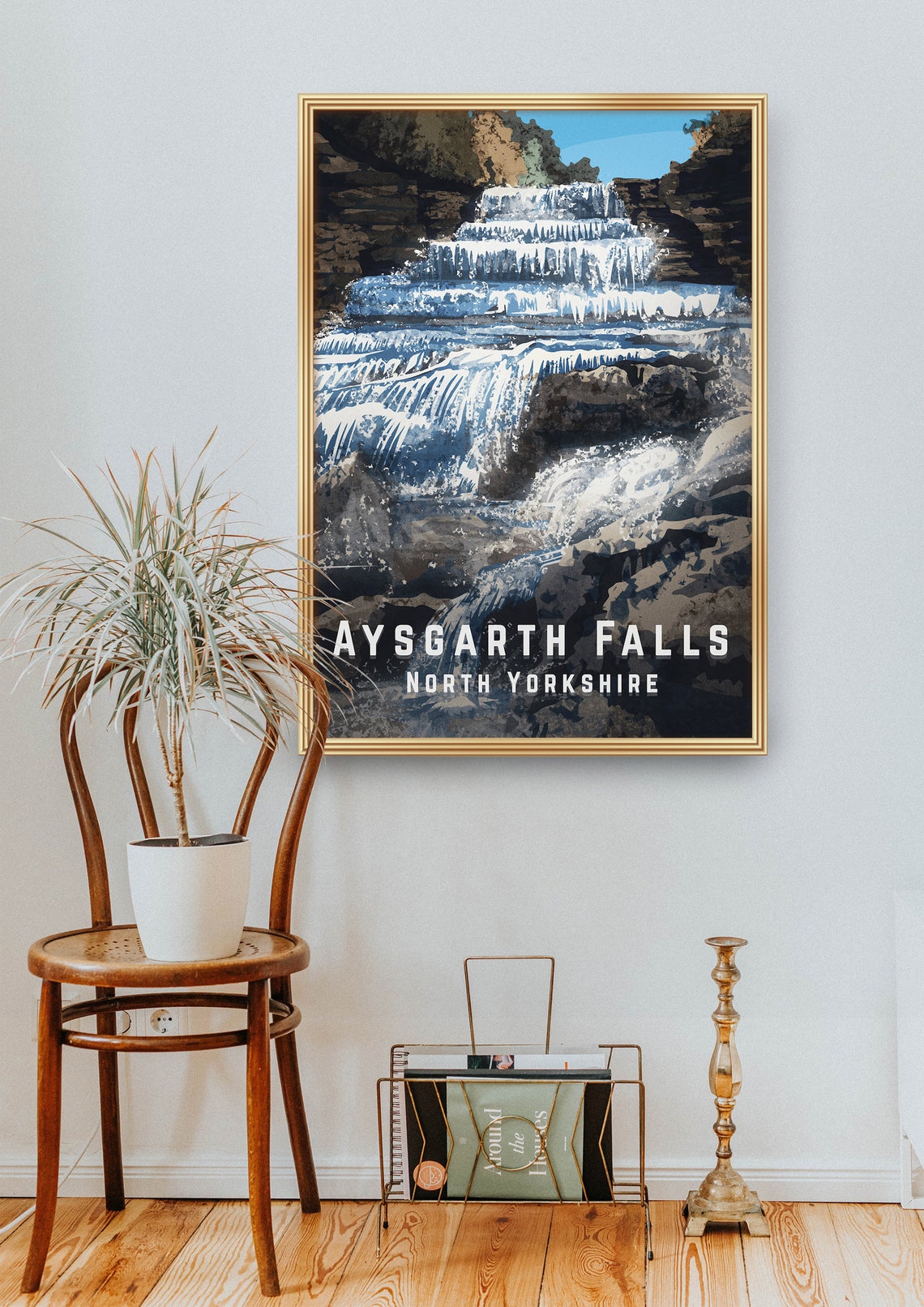 Aysgarth Falls North Yorkshire Cascade Waterfall Dales Poster - Image 2