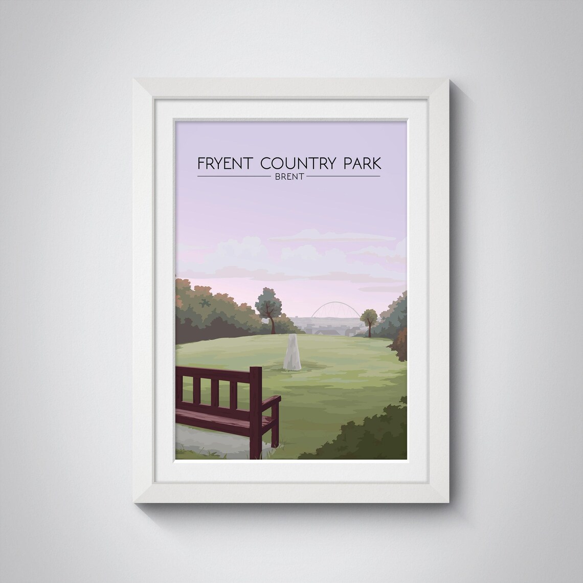 Fryent Country Park Travel Poster, Brent London - Image 3