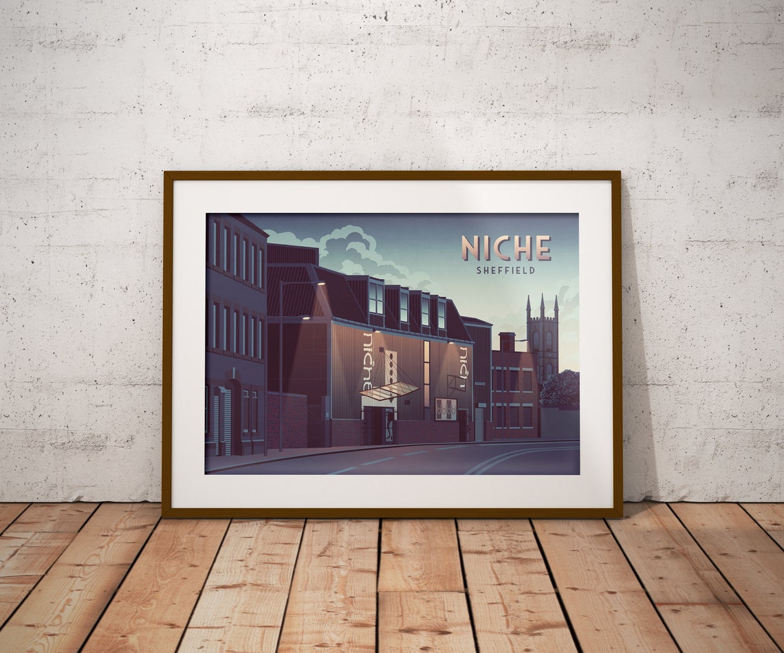 Niche Nightclub Poster Sheffield Dance Music Sidney Street Bassline Club Vibe Clubbing Niche Sheffield Leadmill Corporation Art - Image 4