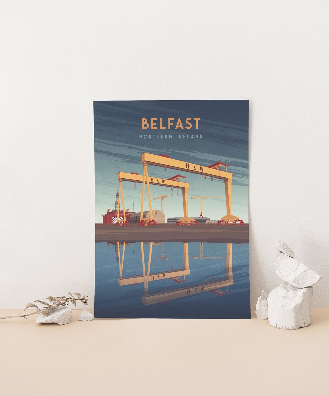 Belfast Samson and Goliath Harland Wolff Shipyard Cranes Poster - Image 4