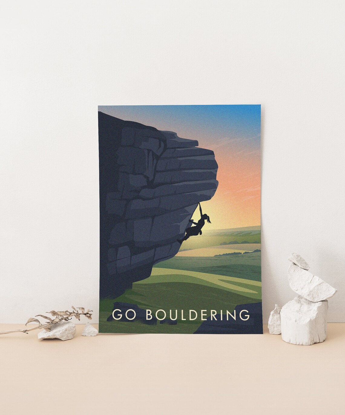 Go Bouldering Vintage Travel Poster, Outdoor Adventure - Image 4