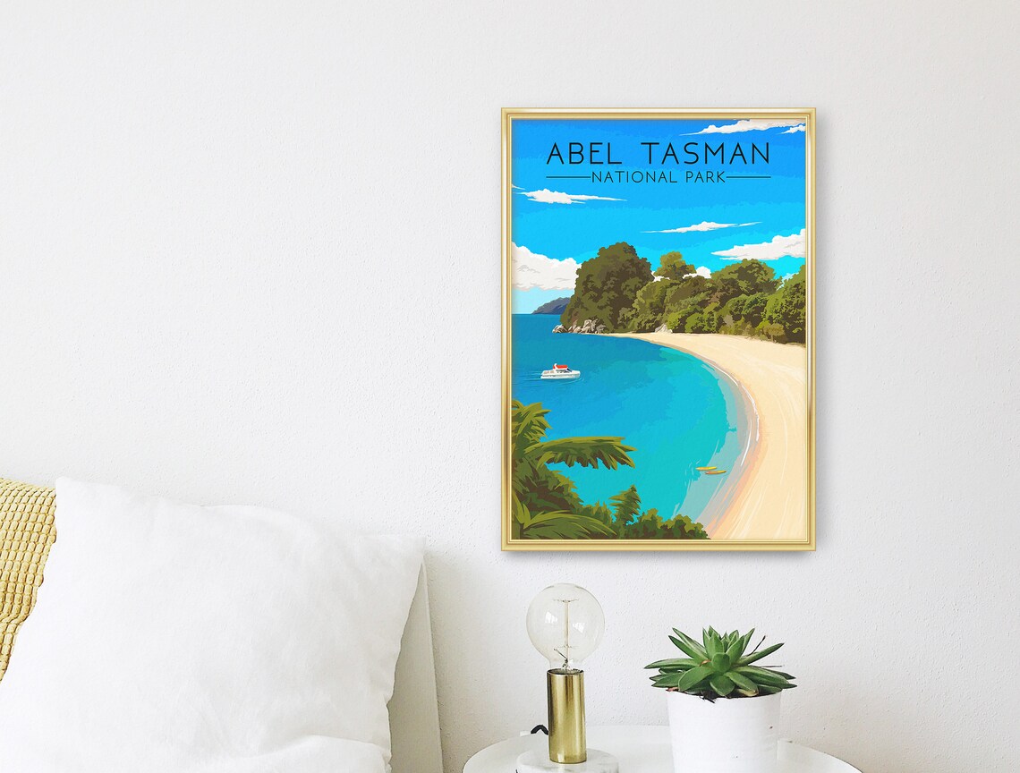Abel Tasman Coast Track Travel Poster, New Zealand - Image 3