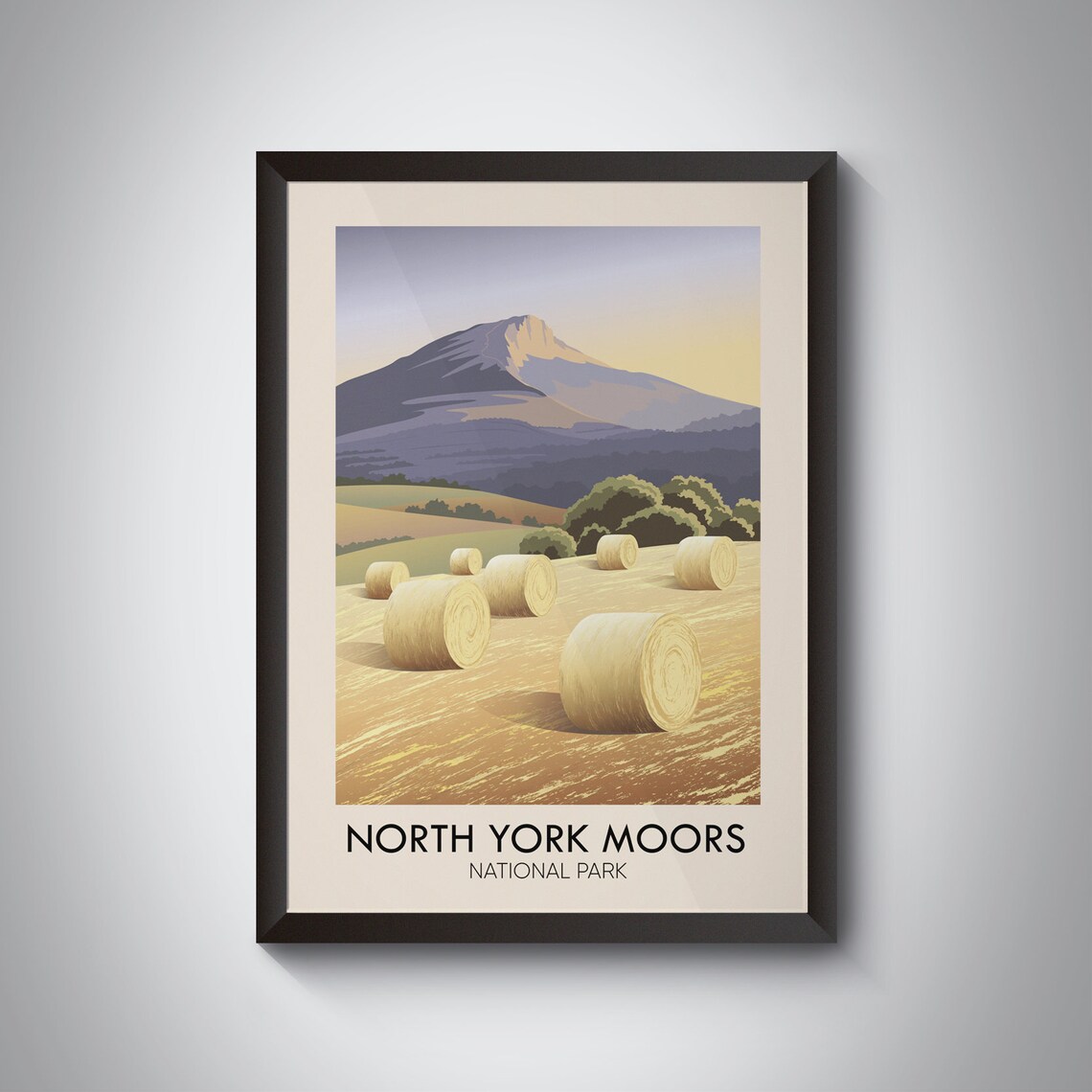 North York Moors National Park Vintage Travel Poster