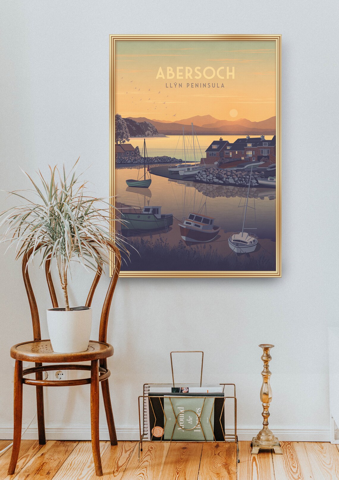 Abersoch Vintage Travel Poster, Wales Landscape - Image 2
