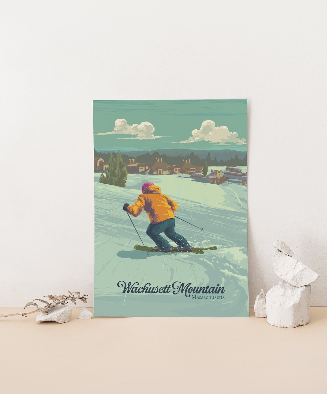 Wachusett Mountain Massachusetts Travel Poster - Image 4