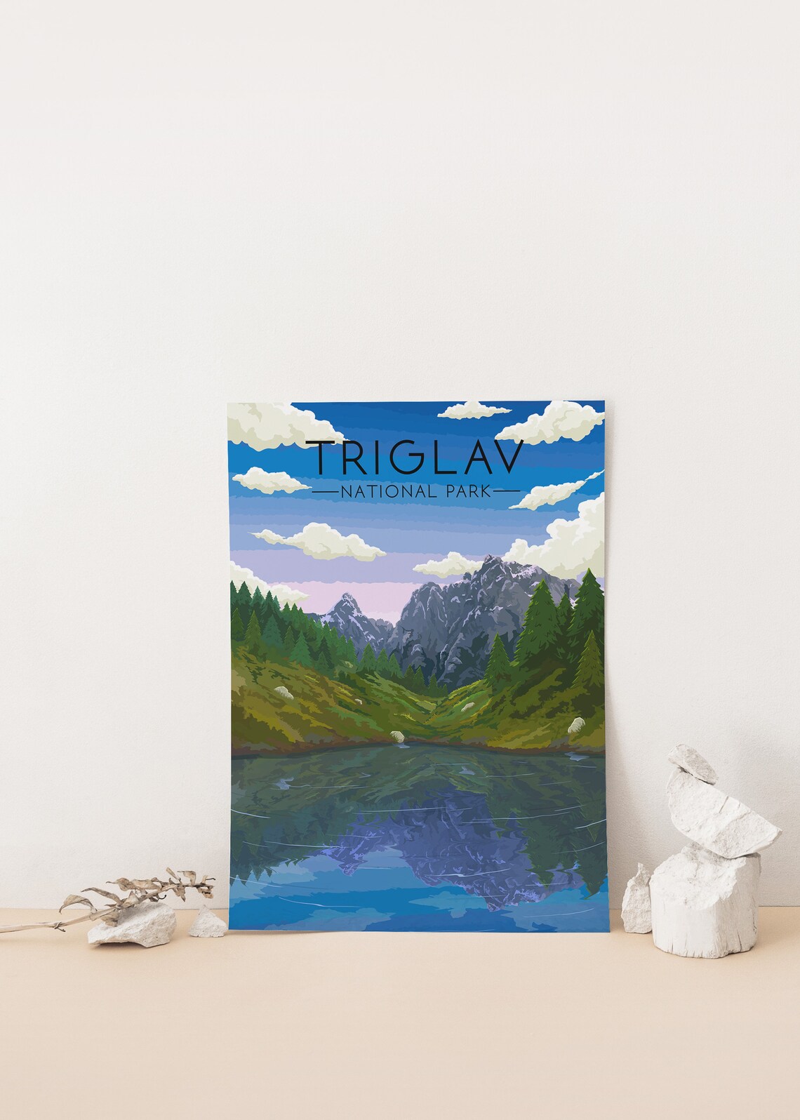 Triglav National Park Travel Poster, Julian Alps - Image 4