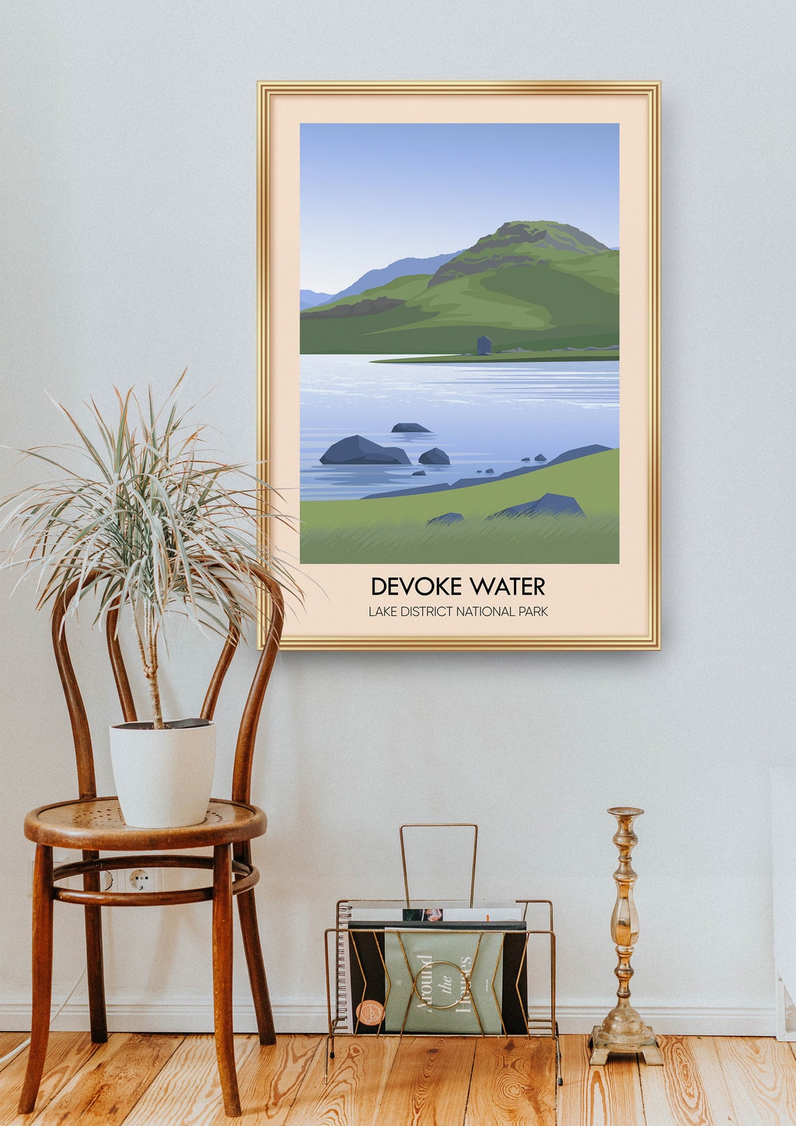 Devoke Water Lake District National Park Fell Boathouse Poster - Image 2