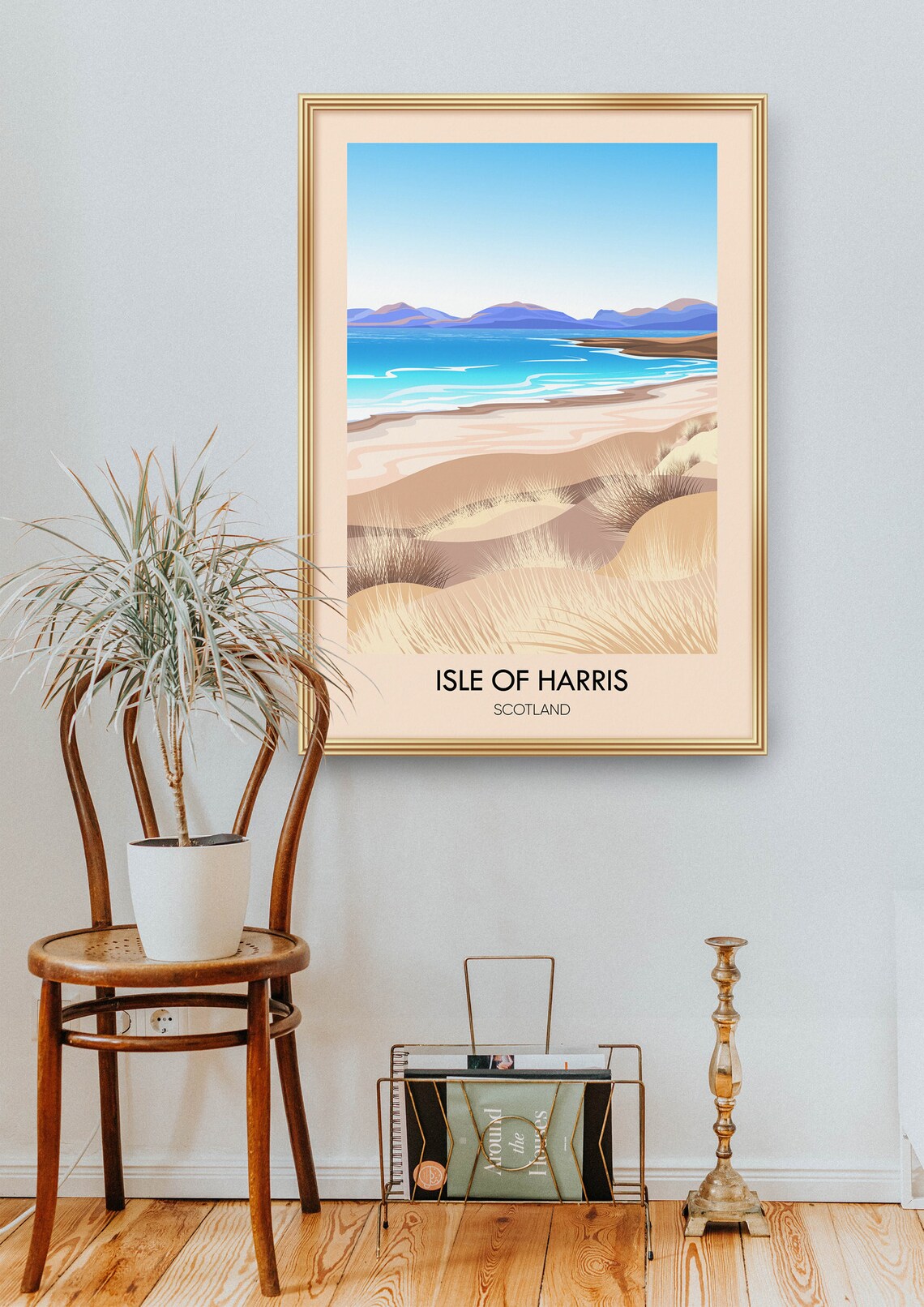 Isle of Harris Travel Poster, Scottish Island Art - Image 2