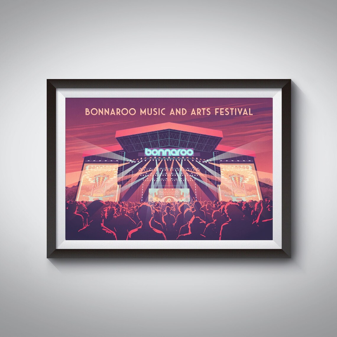 Bonnaroo Music And Arts Festival Travel Poster
