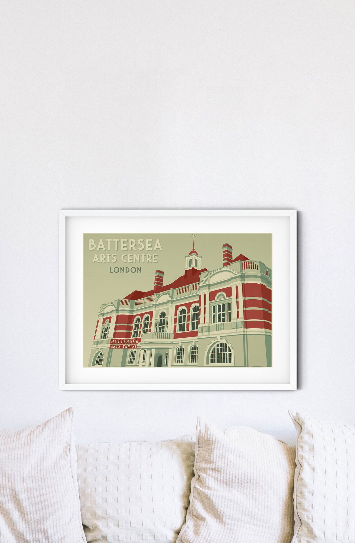 Battersea Arts Centre Art Deco Print, London Theatre - Image 2