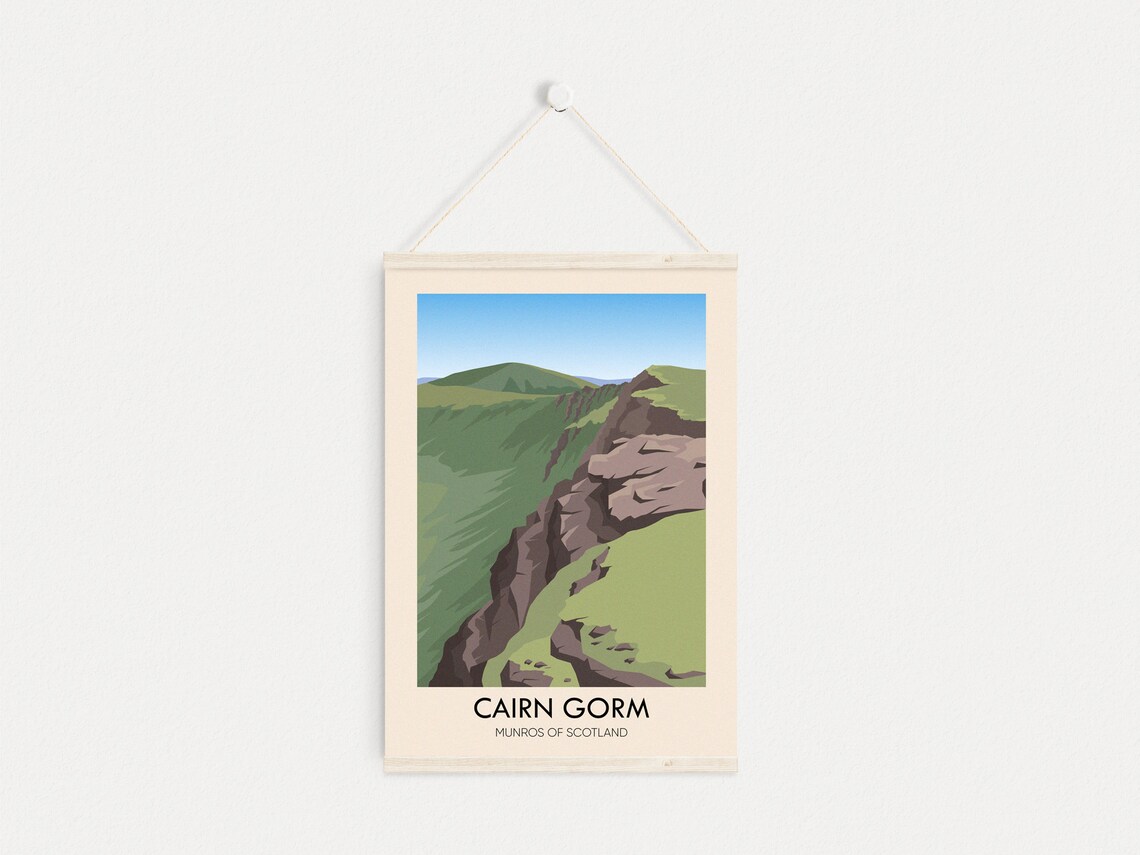 Cairn Gorm Scotland Munro Mountain Ridge Cairngorms Travel Poster - Image 4