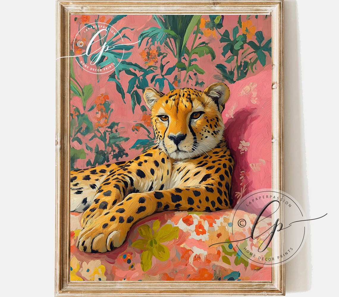 Dopamine Decor Cheetah Print, Eclectic Poster
