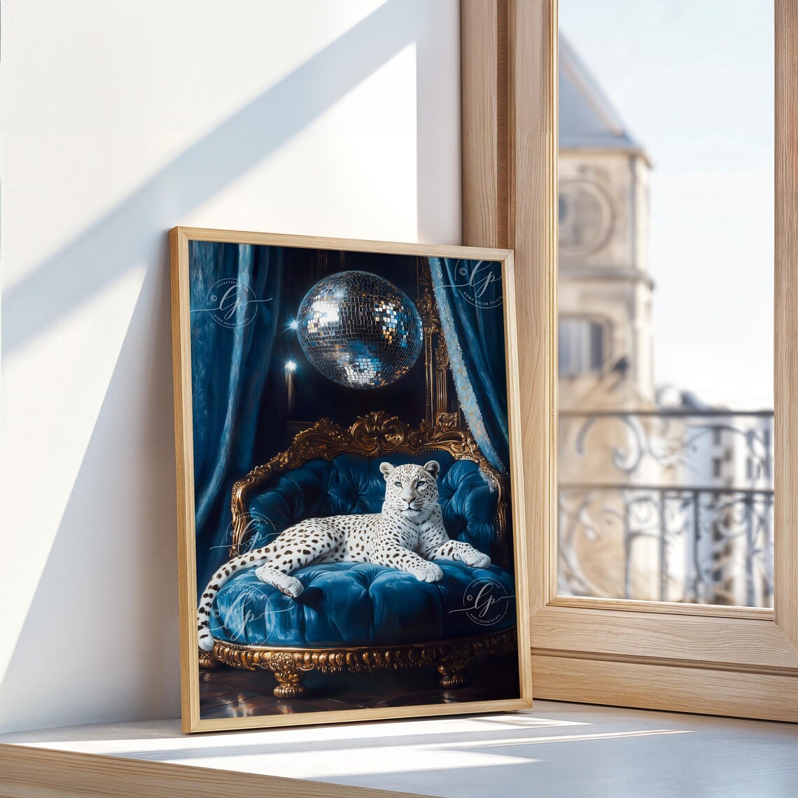 Leopard Print Disco Ball, Maximalist Poster - Image 4