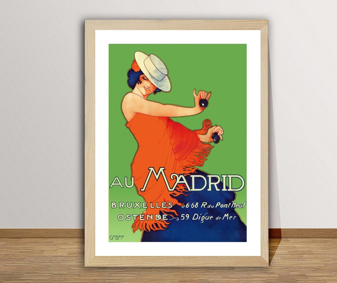 Madrid Spain Vintage Travel Poster, Travel Poster - Image 2