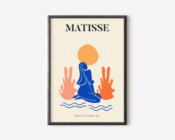 Henri Matisse Exhibition Poster, Boho Floral Garden