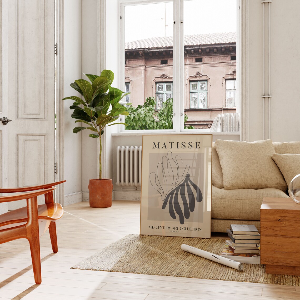 Henri Matisse Exhibition Poster, Boho Garden Scenery - Image 3