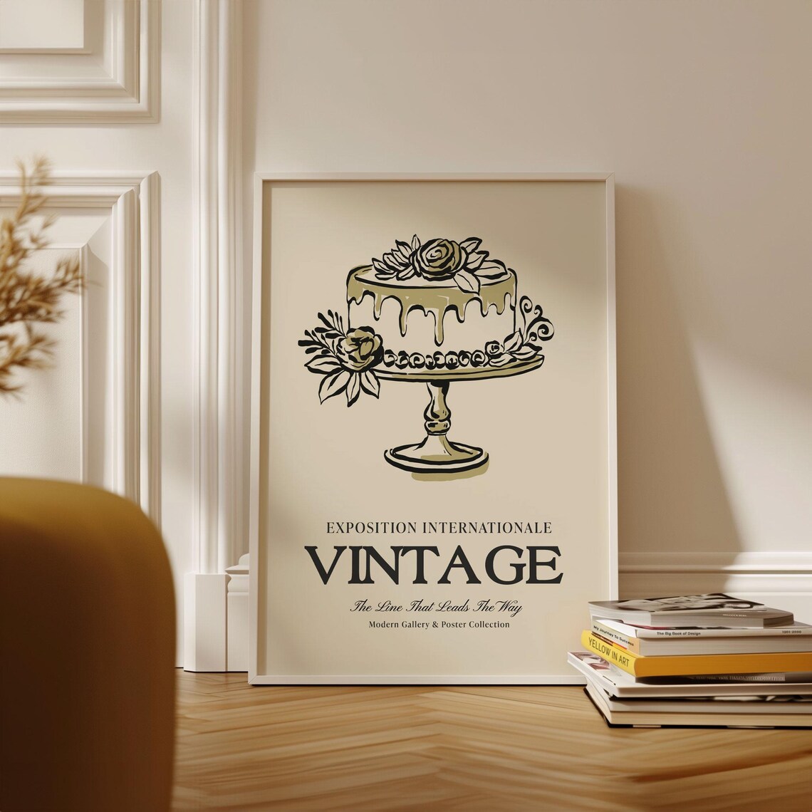 Vintage Boho Gallery Poster, Retro Kitchen Decor