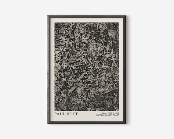 Paul Klee Abstract Modern Art Poster, Exhibition Print